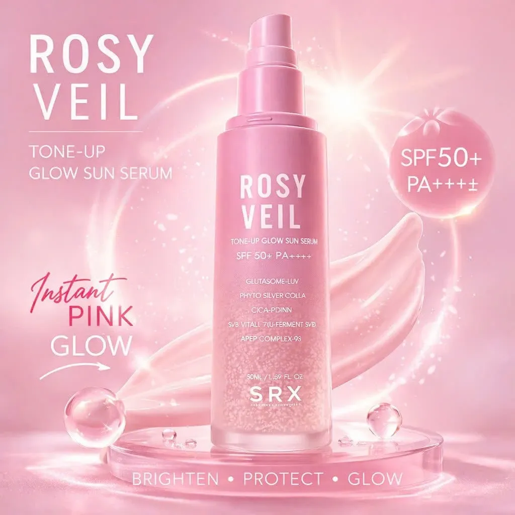 SRX Rosy Veil Tone Up Glow Sun SPF50 PA+++ 50ml